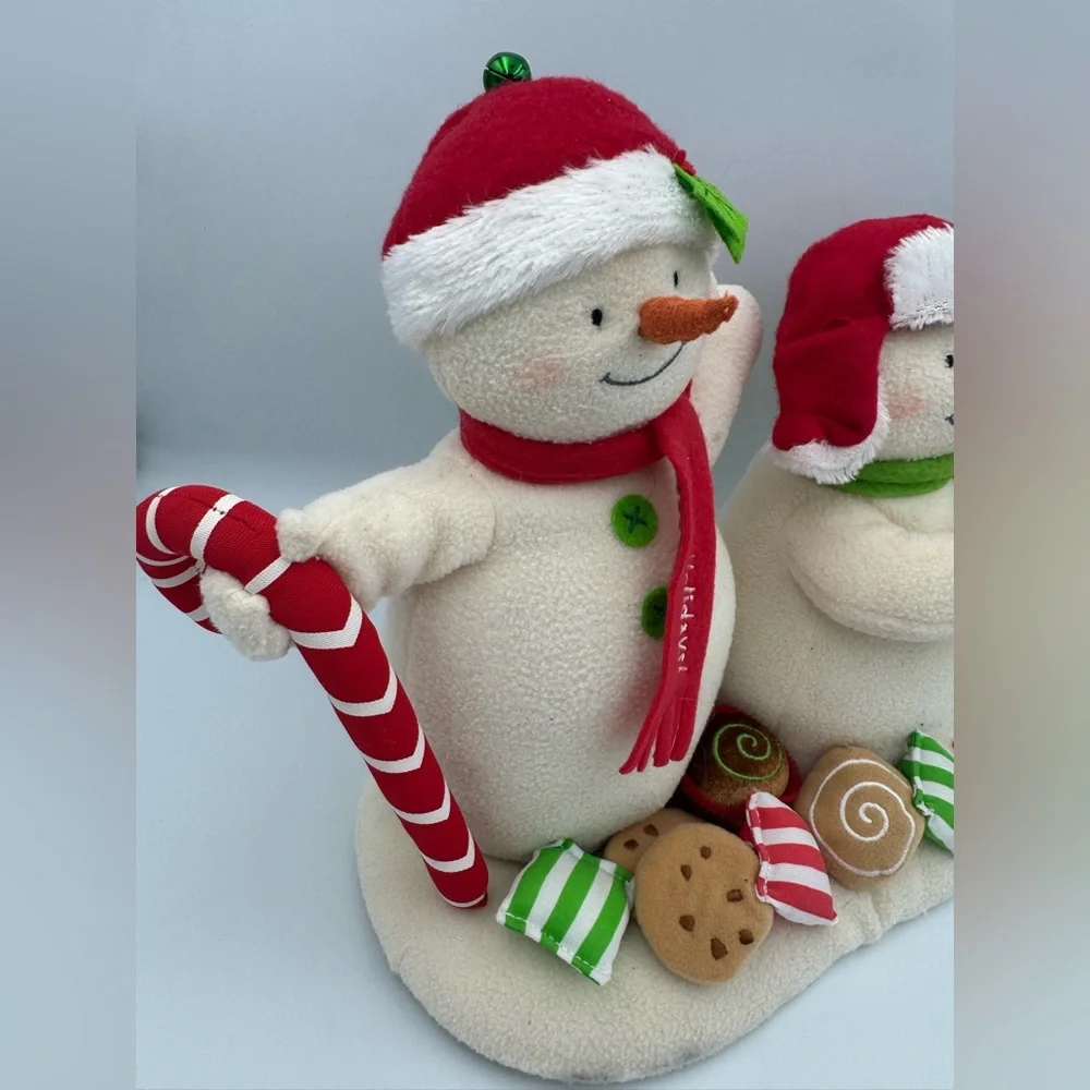Hallmark Jingle Pals Season's Treatings Singing Dancing Snowmen Plush TESTED EUC